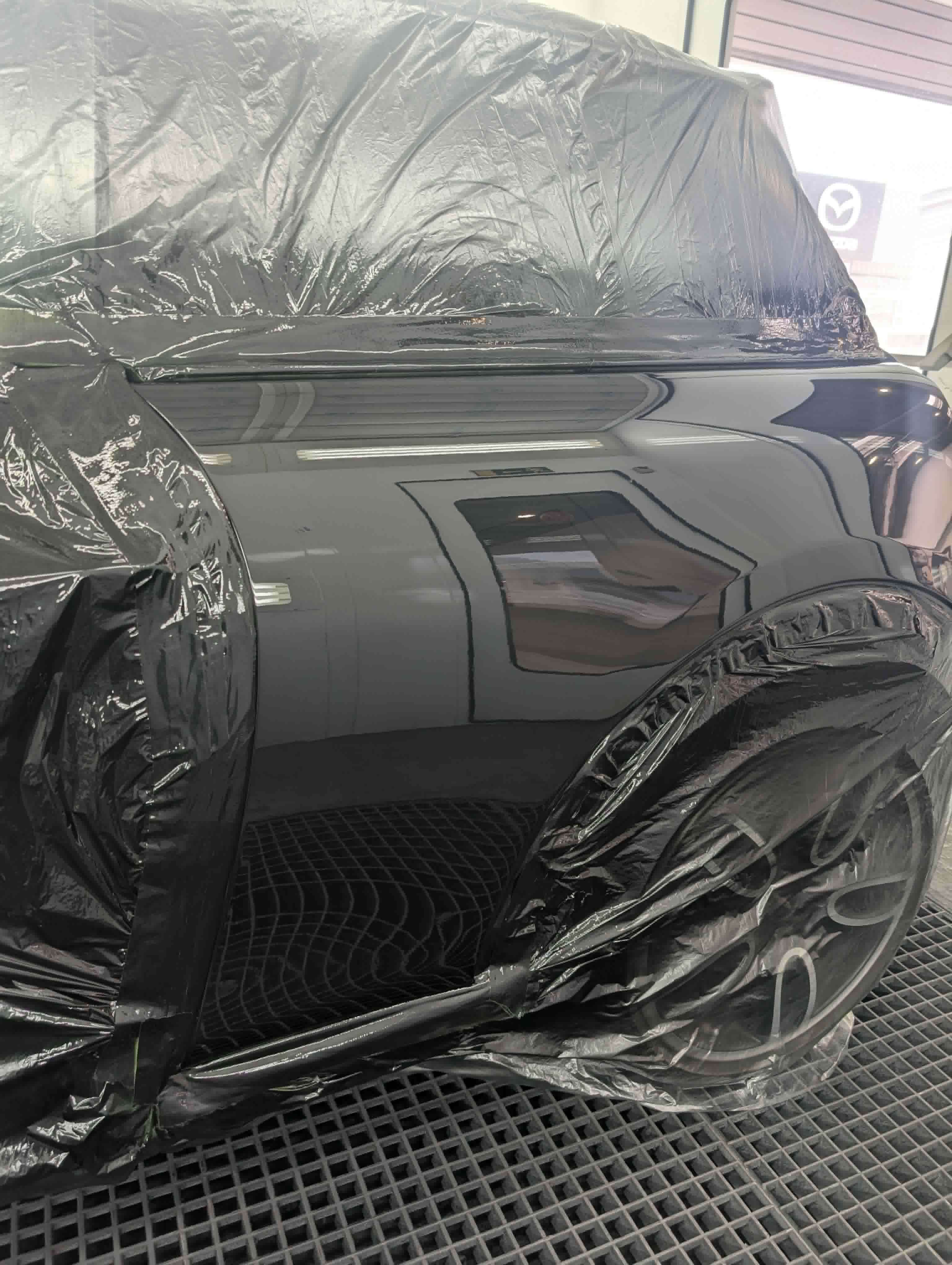 Panneau noir brillant après mise en peinture
